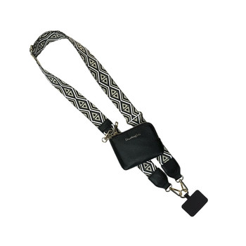 Black diamond pattern Clip & Go phone carrier. 