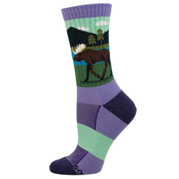 Socksmith Women's Compass Merino Wool Crew Socks - Moose Lake