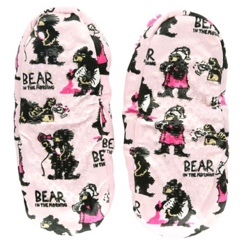 Lazy One - Fuzzy Feet Slippers - Bear In The AM - bottom view