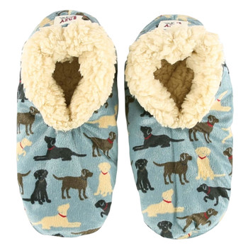 Lazy One - Fuzzy Feet Slippers - Labs - Puppy Dog