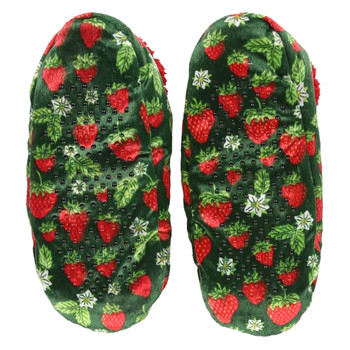 Lazy One - Fuzzy Feet Slippers - Strawberry - bottom view