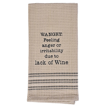Cotton Waffle Weave Witty Kitchen Dishtowel - WANGRY