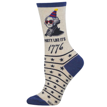 Socksmith Women's Socks - George Washington Party Like It's 1776