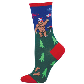 Socksmith Women's Socks - Mythically Good BBQ with Bigfoot