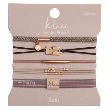 K'Lani Hair Tie Bracelets - FAITH 