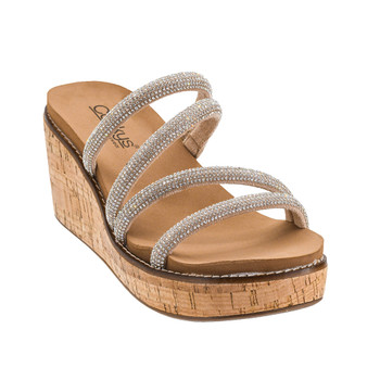Corkys Footwear - Cork Wedge Sandal - SUMMER GLOW - front view