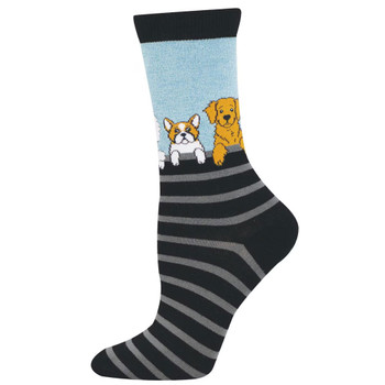 Socksmith Bamboo Blend Women's Socks - Dog Gone Stripes