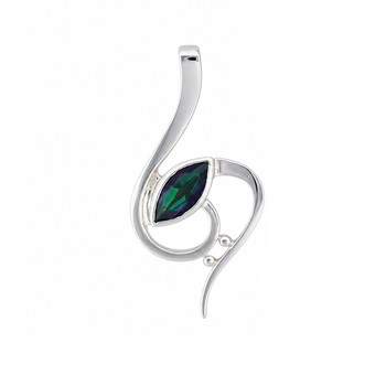 Mystic Topaz sterling silver pendant.  