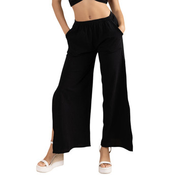SeaSpice Resort Wear - Peruvian Cotton Pants - Black - front view
