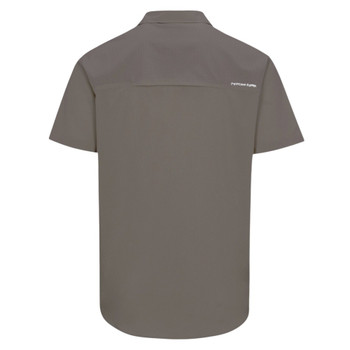 Psycho Tuna Button Up Short Sleeve Shirt - Lake Erie - Falcon - back view