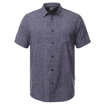 Psycho Tuna Button Up Short Sleeve Shirt - Pulse - front view