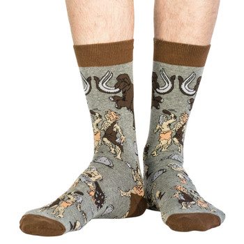 Good Luck Men's Socks - Cavemen - model view