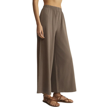 Z Supply Scout Jersey Crop Flare Pant - Perfectly Taupe - side view