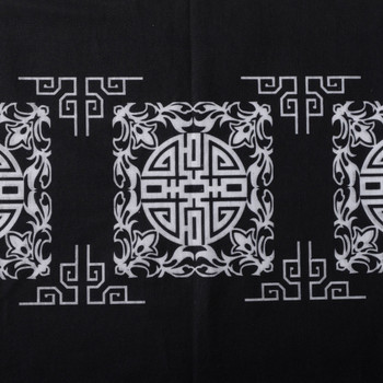 Black and white mandala bandana headband. 