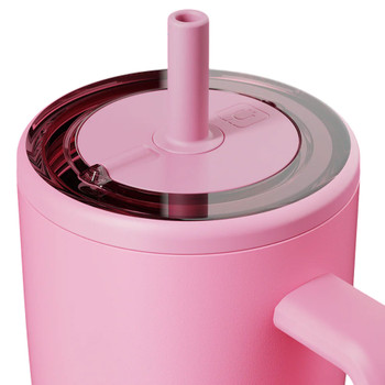 BruMate ERA 40oz Straw Tumbler Travel Mug - PRIMROSE - unlocked position
