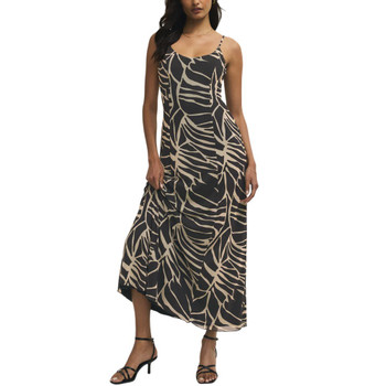 Z Supply Charisma Tova Palm Midi Dress - Black 