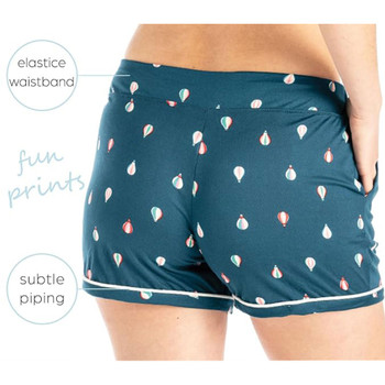 Hello Mello - Lounge Shorts Pajama Bottoms - CARRIED AWAY - back view