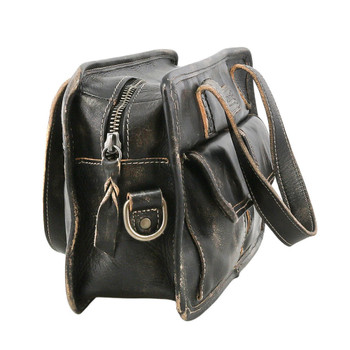 BED|STU Genuine Leather Purse - STUFFY - Black Hand Wash - side view