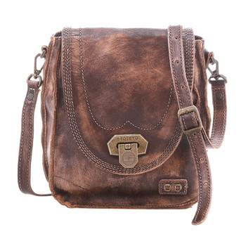 BED|STU Genuine Leather Small Crossbody Purse - RHYME - Teak Hand Wash