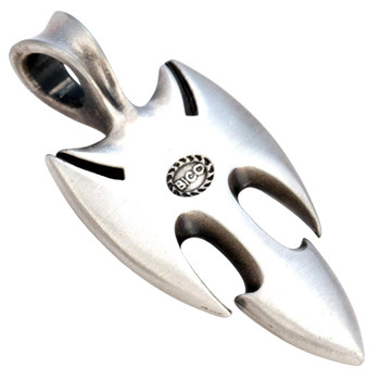 BICO Australia Jewelry Pewter Pendant E186 - BLACKBIRD - back view