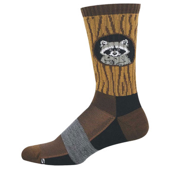 Socksmith Compass Merino Wool Men's Socks - Raccoon - Branch Bandits