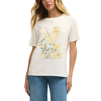 Z Supply SPRITZ Boyfriend Tee Shirt - Sea Salt