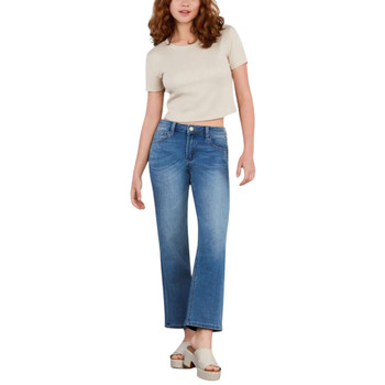 Hint Of Blu - Ruby Relax Straight Jeans - Relax Blue - front view