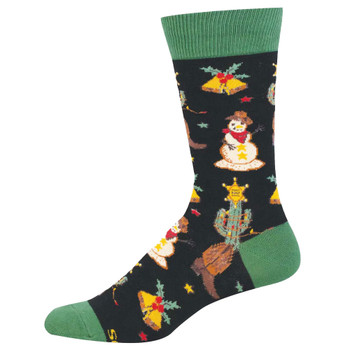 Socksmith Men's Crew Socks - Holiday - HOWDY CHRISTMAS