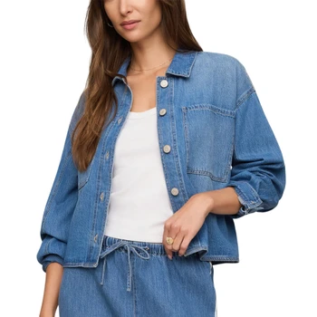 Z Supply Erin Denim Cropped Jacket - Dreamstate Blue 
