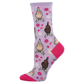 Socksmith Women's Crew Socks - EFF OFF