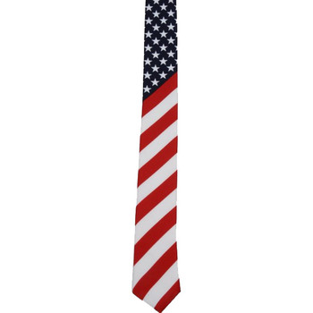 American flag men's neck tie.