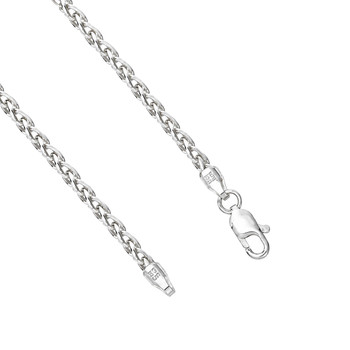 24" Sterling silver wheat chain 3mm .