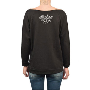 Josh Stebbins Women's Sad Mouse Oversized Unfinished Sweatshirt Josh Stebbins Women's Sad Mouse Oversized Unfinished Sweatshirt