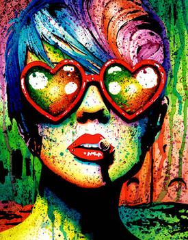 Carissa Rose Electric Wasteland Portrait Canvas Giclee