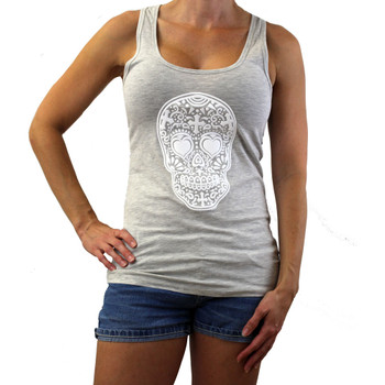 Day of the Dead racerback tank top.