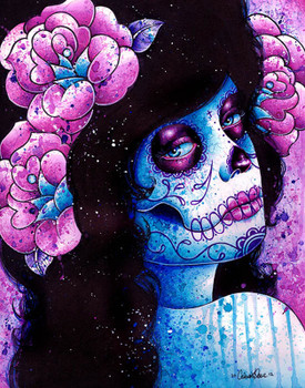 Carissa Rose Could It Really Be Sugar Skull Canvas Giclee