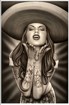 Ranchera by Spider Tattoo Art Print Adrian Castrejon