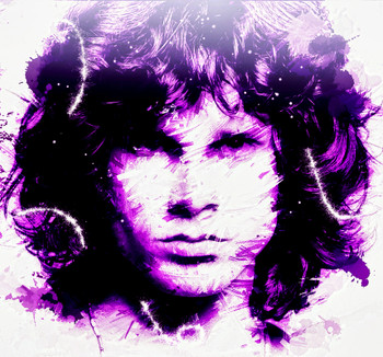 Lizard King by Derek Royal Jim Morrison The Doors Canvas Giclee Art Print