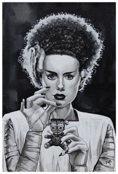 Love Hurts by Mike Bell Fine Art Print Bride of Frankenstein