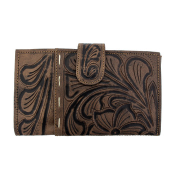 Front side of mushroom brown leather wallet cell phone case. Front side of mushroom brown leather wallet cell phone case.