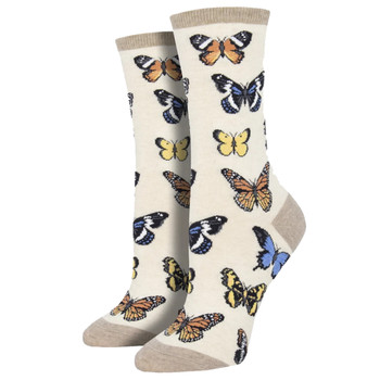 Butterfly Women's Crew Socks