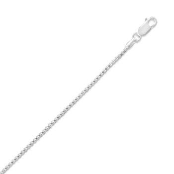 1.5mm Box chain with Lobster Claw clasp. 1.5mm Box chain with Lobster Claw clasp.