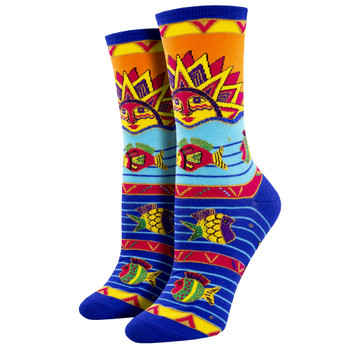 Sun Water Fish Women's Crew Socks