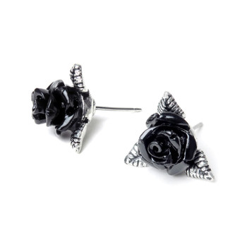 E447 - Ring O'Roses Ear Studs side view