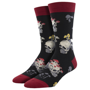 Bone Head Skulls Men's Crew Socks Bone Head Skulls Men's Crew Socks