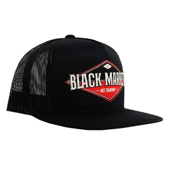 Diamond Black Market Art Snap Back Trucker Hat side view