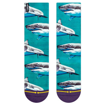 Merge 4 Taylor Reinhold Sharks Crew Socks