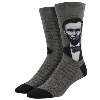 President Abraham Lincoln Men's Crew Socks