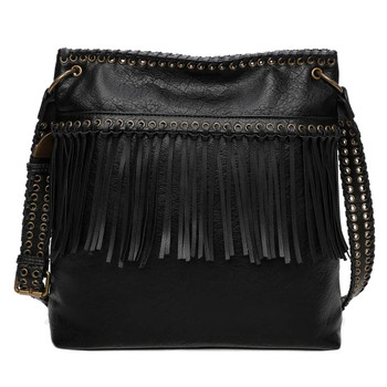 Wrangler Genuine Leather Fringe Crossbody Bag – Montana West World