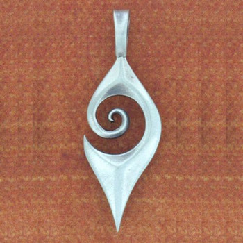 BICO Pacific Jewelry Pewter Pendant APACHE TEAR Tribal Surf Wear E137